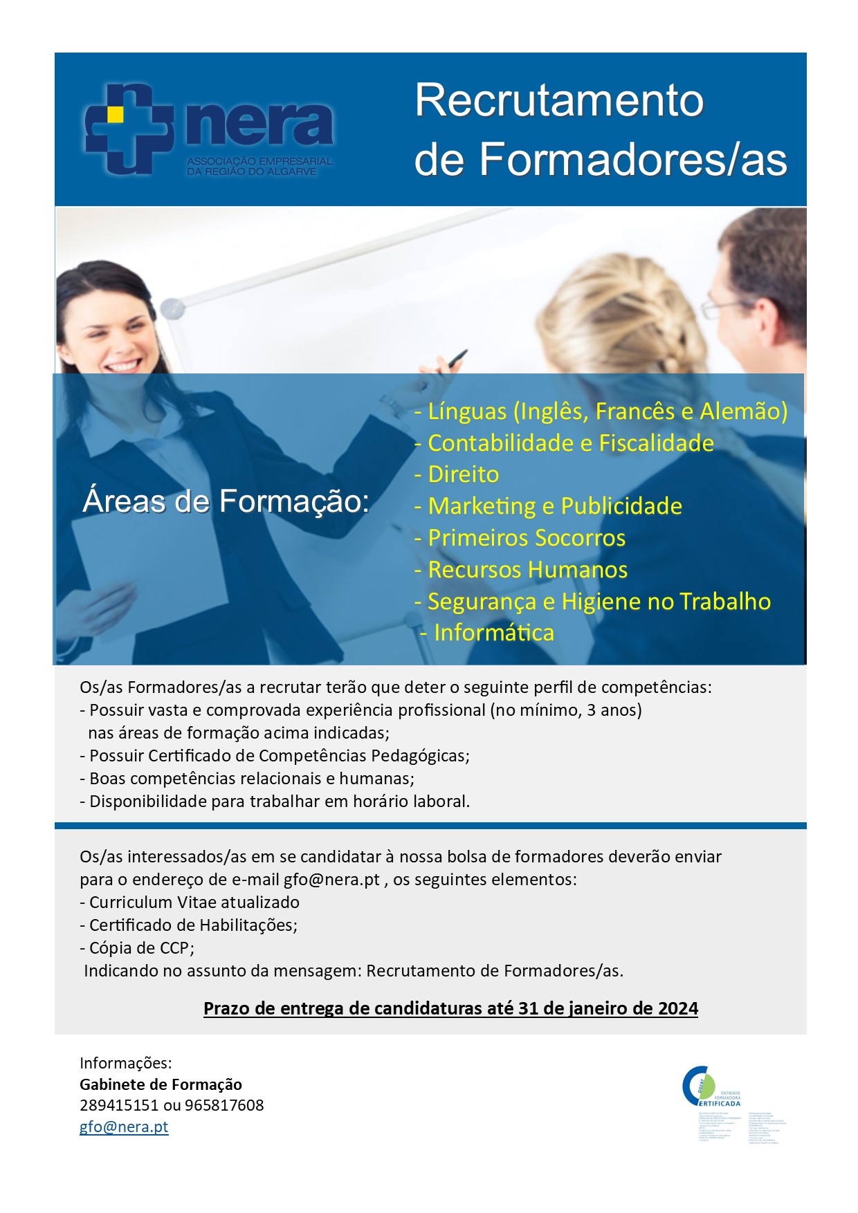 Cartaz_Recrutamento de Formadores_Janeiro 2024