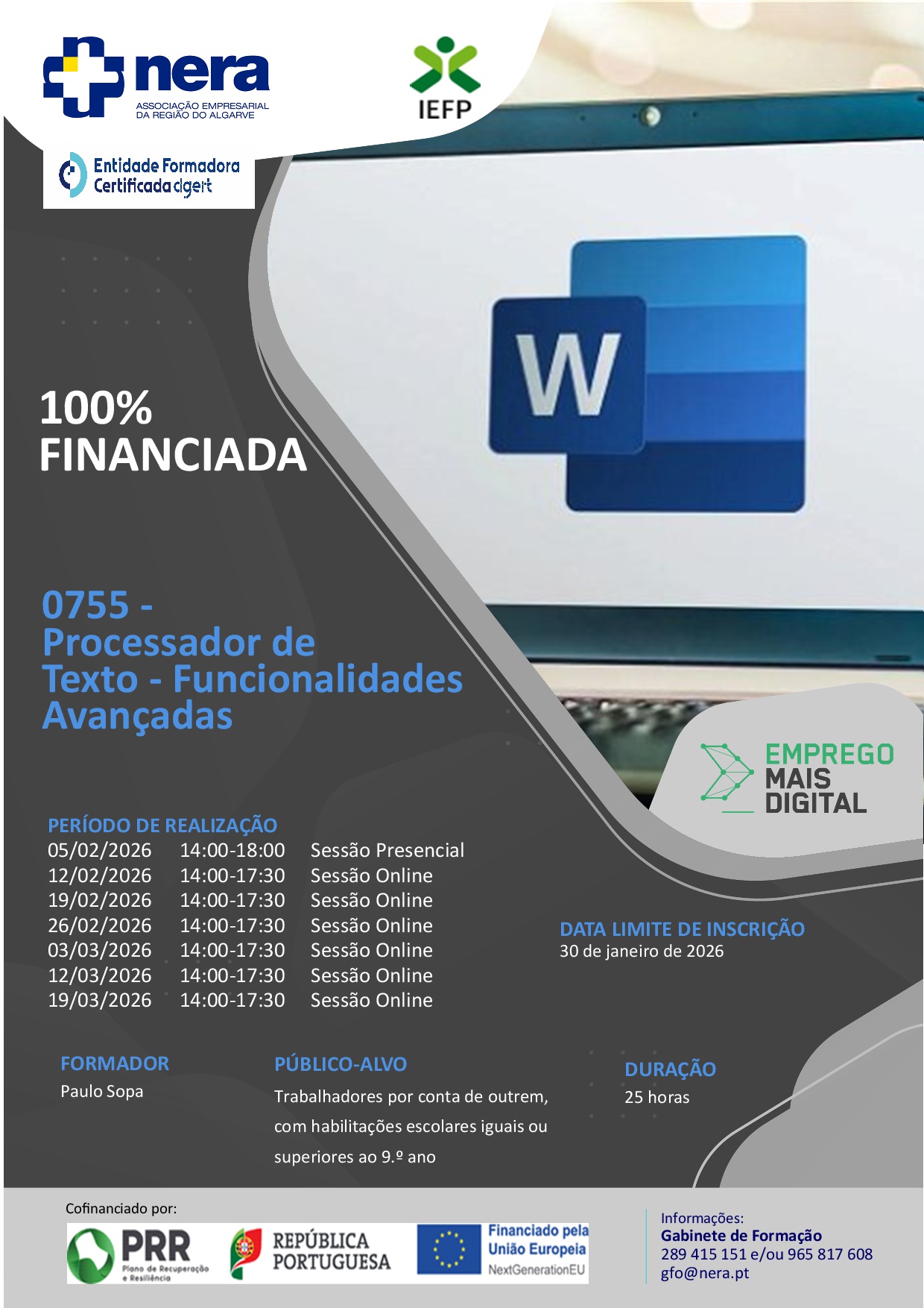 Processador de texto - Funcionalidades Avançadas